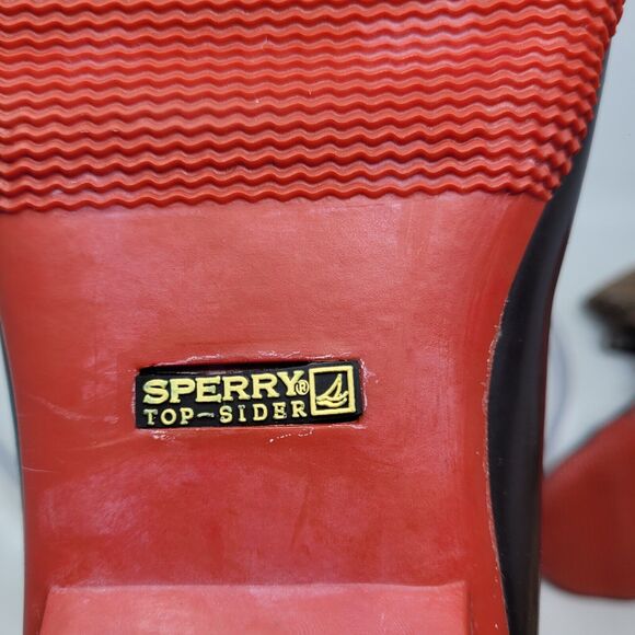 Sperry Shearwater Boots Womens 11 M Brown Leather REAL Shearling Duck Rain Snow - Picture 7 of 9